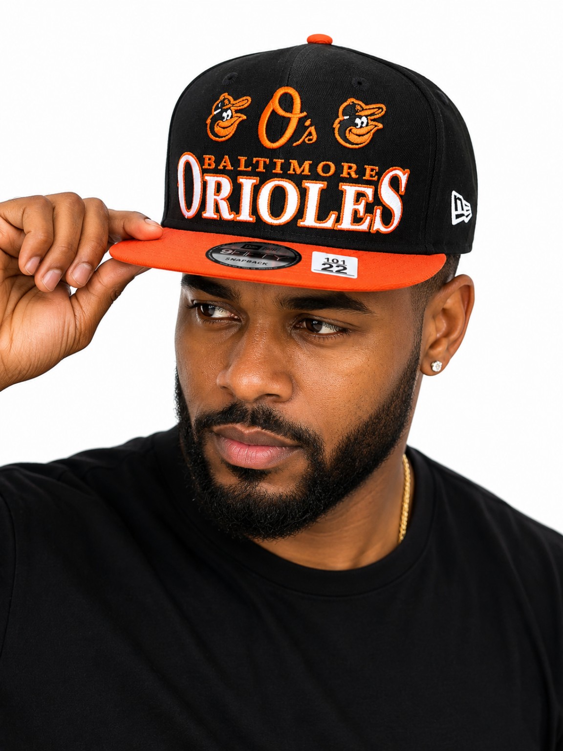 Baltimore Orioles black and orange cap