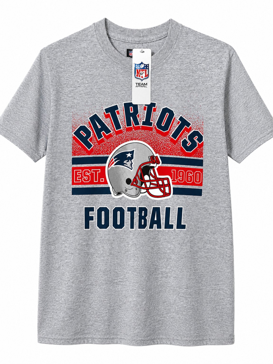 Gray Patriots Football T-shirt